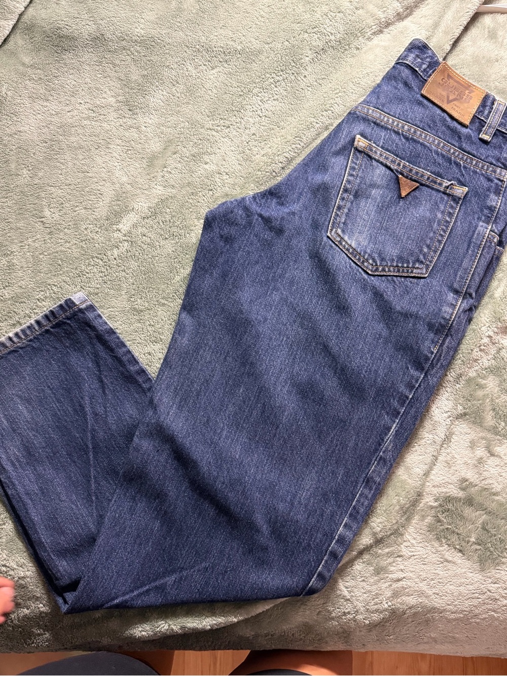 Guess Men's Straight-Leg Denim Jeans in Blue